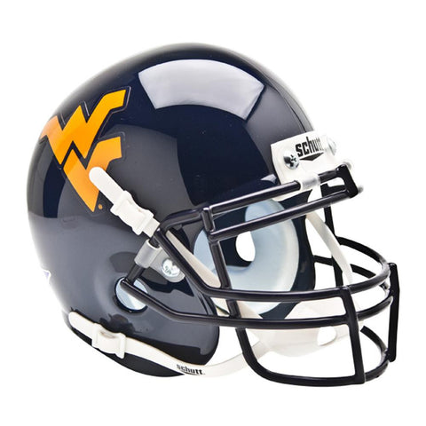 West Virginia Mountaineers Ncaa Authentic Mini 1-4 Size Helmet