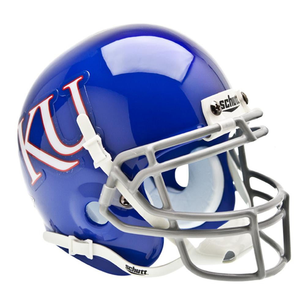 Kansas Jayhawks Ncaa Authentic Mini 1-4 Size Helmet