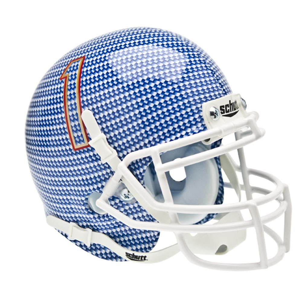 Tulsa Golden Hurricane Ncaa Authentic Mini 1-4 Size Helmet (alternate Carbon Fiber 1)