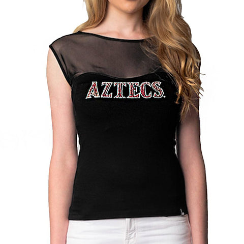 San Diego State Aztecs Ncaa Mesh Contrast Top (small)
