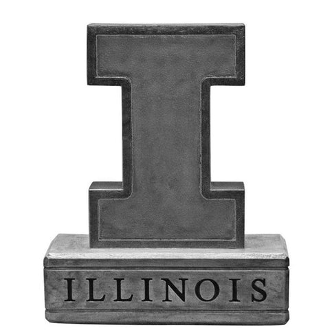 Illinois Fighting Illini Ncaa "block I Logo" College Mascot 16.5in Vintage Statue