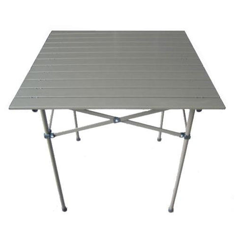 Table In A Bag Ta2727ga Tall Aluminum Portable Table With Carrying Bag, Grey
