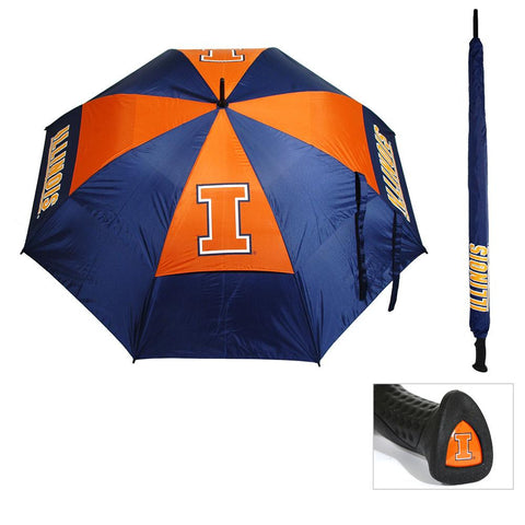 Illinois Fighting Illini Ncaa 62 Inch Double Canopy Umbrella