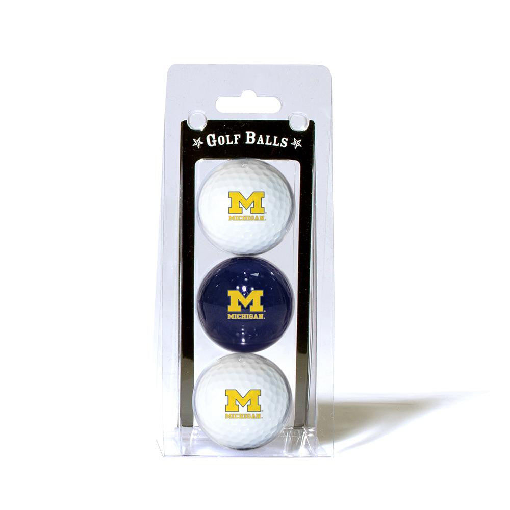 Michigan Wolverines Ncaa 3 Ball Pack