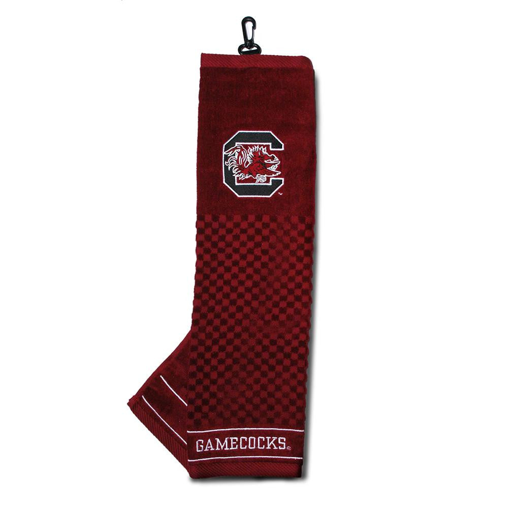 South Carolina Gamecocks Ncaa Embroidered Tri-fold Towel