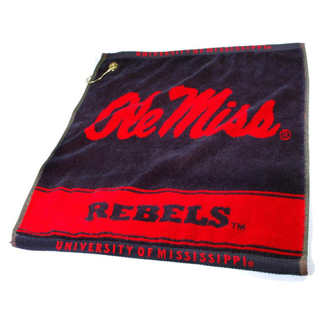 Mississippi Rebels Ncaa Woven Golf Towel