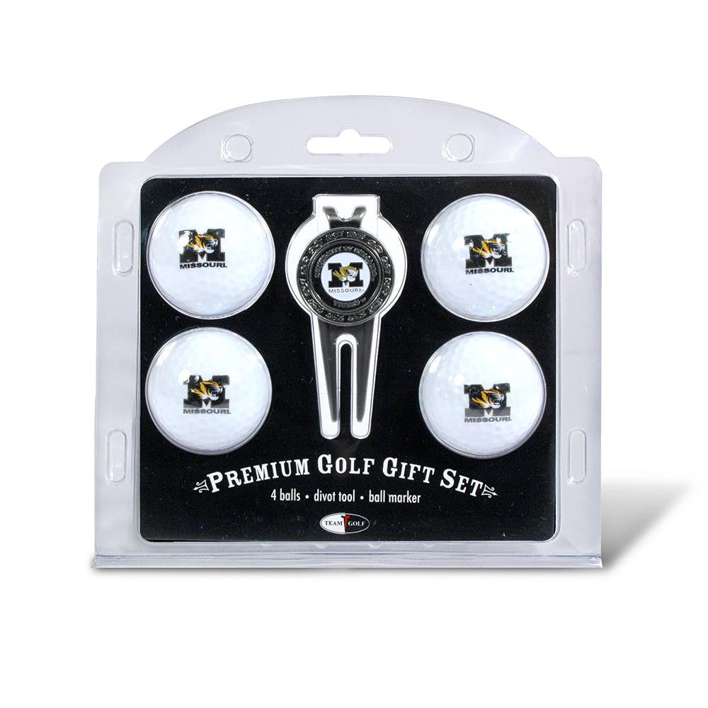 Ncaa Four Ball And Divot Tool Gift Set Ncaa Team: Missouri