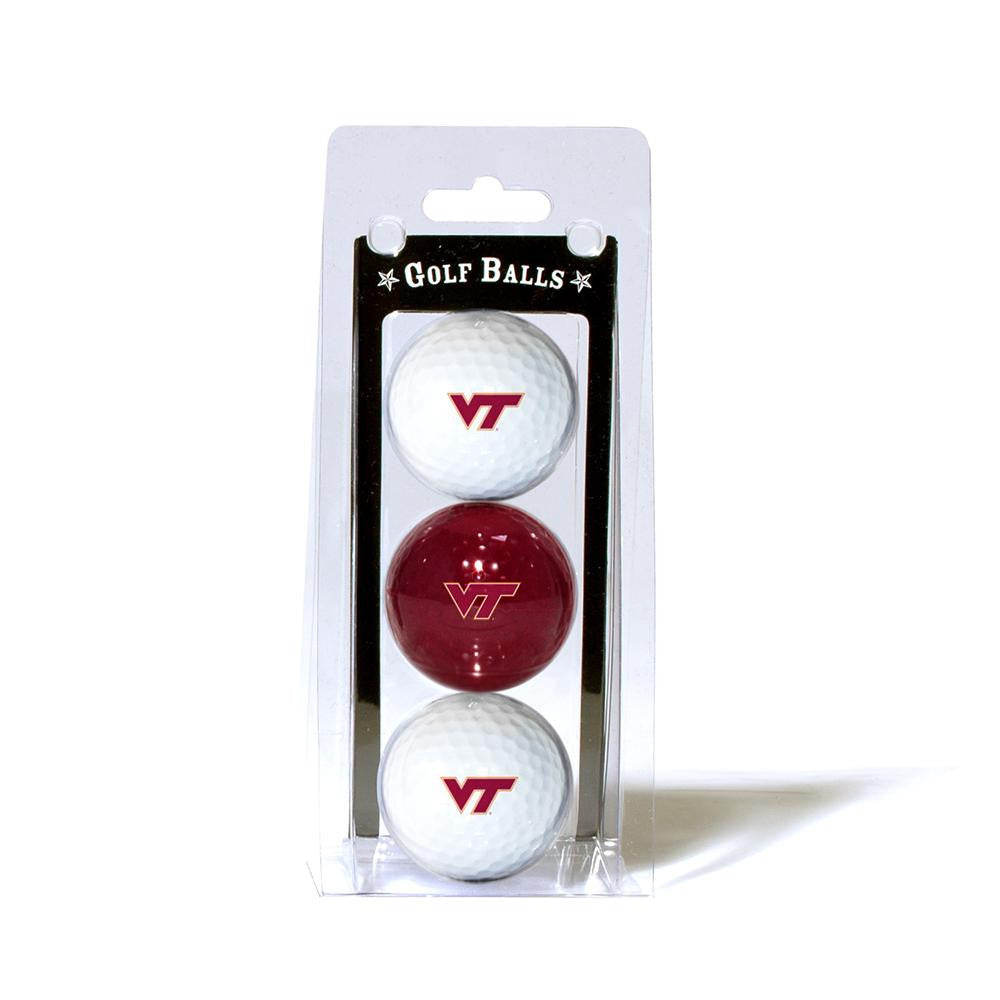 Virginia Tech Hokies Ncaa 3 Ball Pack