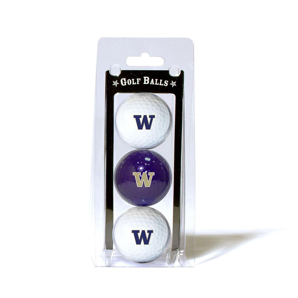 Washington Huskies Ncaa 3 Ball Pack