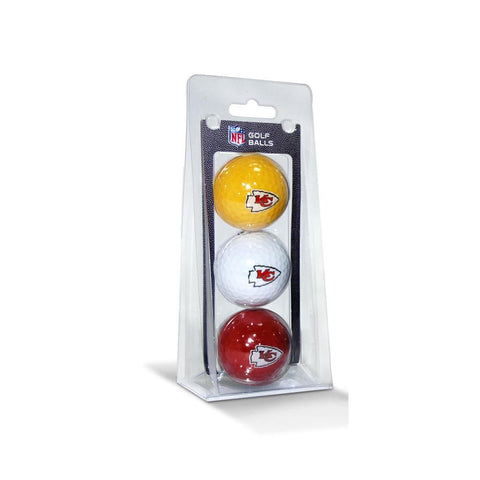 Kansas City Chiefs NFL 3 Ball Pack