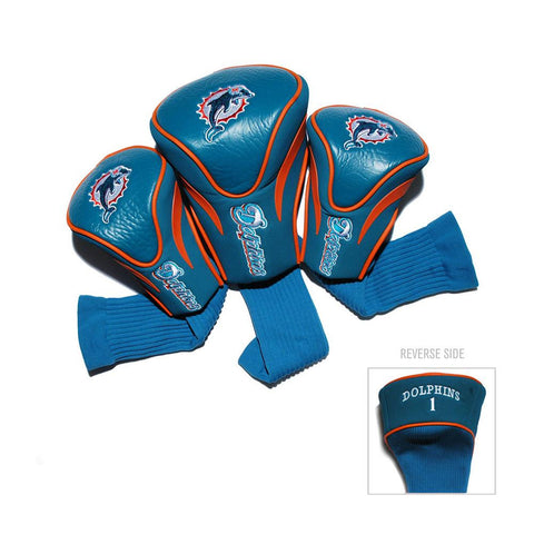 Miami Dolphins NFL 3 Pack Contour Fit Headcover
