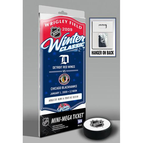 2009 NHL Winter Classic Mini-Mega Ticket - Detroit Red Wings vs Chicago Blackhawks