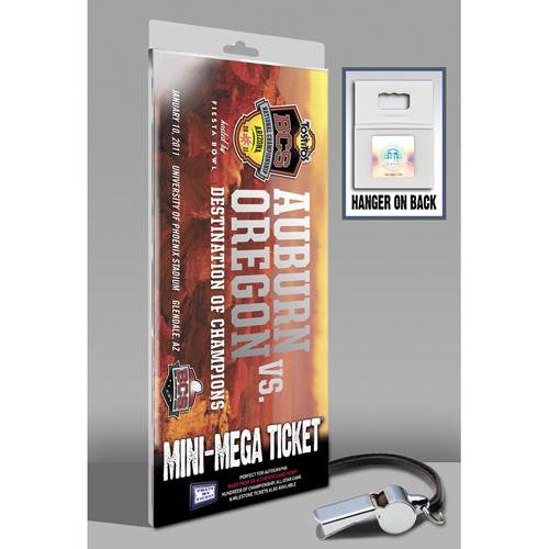 2011 Bcs Championship Game Mini-mega Ticket - Auburn Vs Oregon