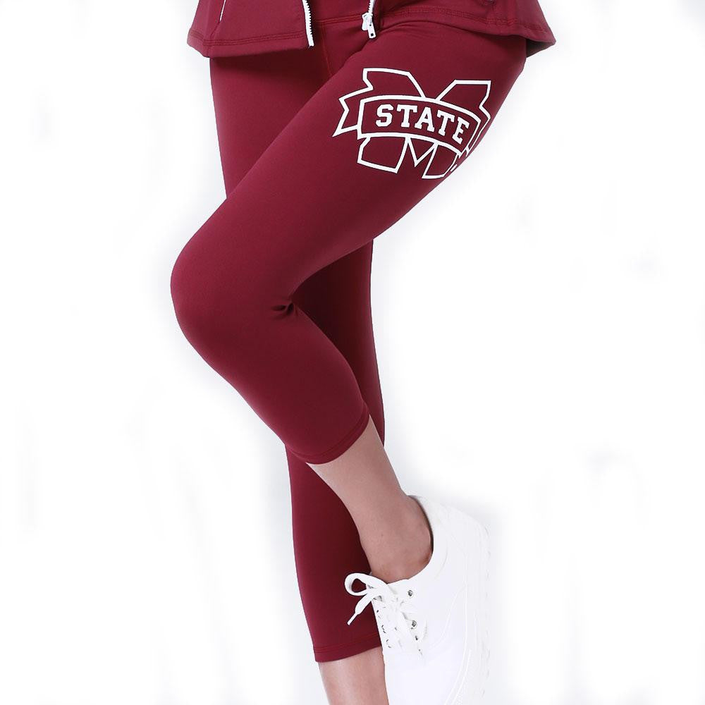 Mississippi State Bulldogs Ncaa Womens Yoga Pant (maroon) (small)