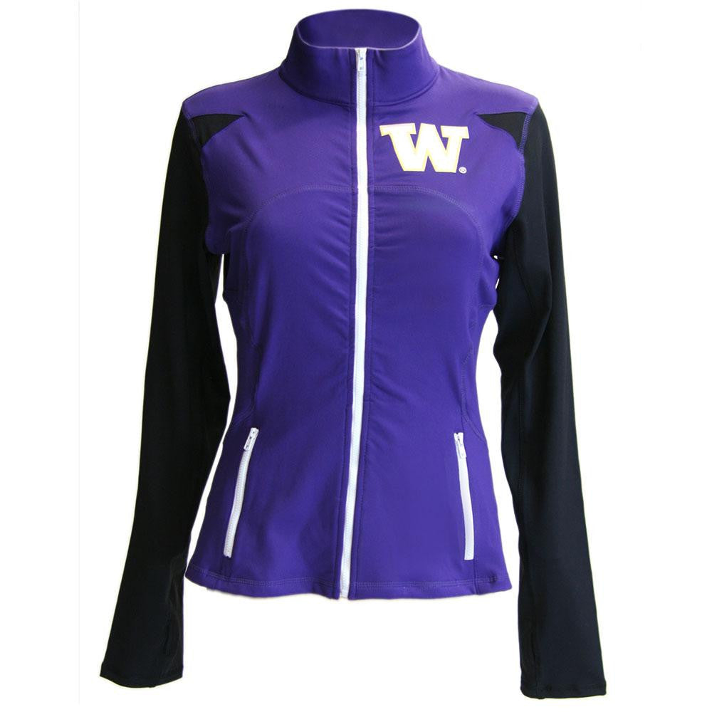 Washington Huskies Ncaa Womens Yoga Jacket (purple ) (x-small)