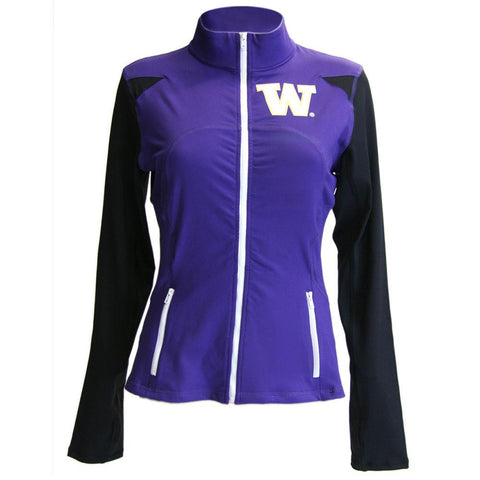 Washington Huskies Ncaa Womens Yoga Jacket (purple ) (large)