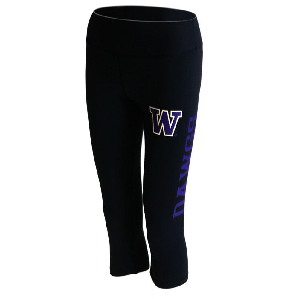 Washington Huskies Ncaa Womens Yoga Pant (black) (x-small)