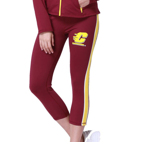 Central Michigan Chippewas Ncaa Womens Yoga Pant (maroon) (large)