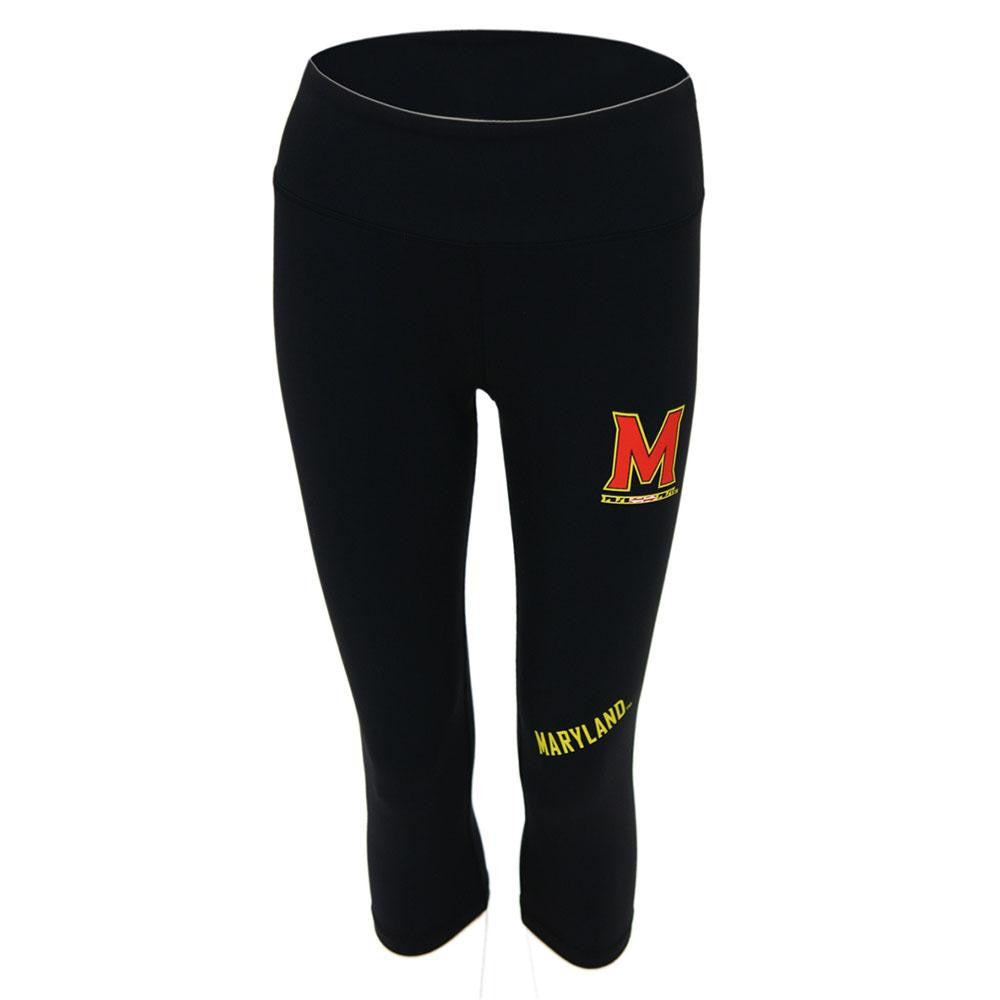 Maryland Terps Ncaa Womens Yoga Pant (black) (medium)