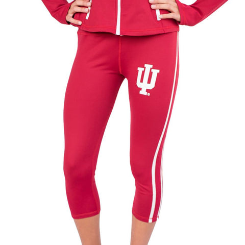 Indiana Hoosiers Ncaa Womens Yoga Pant (red) (medium)