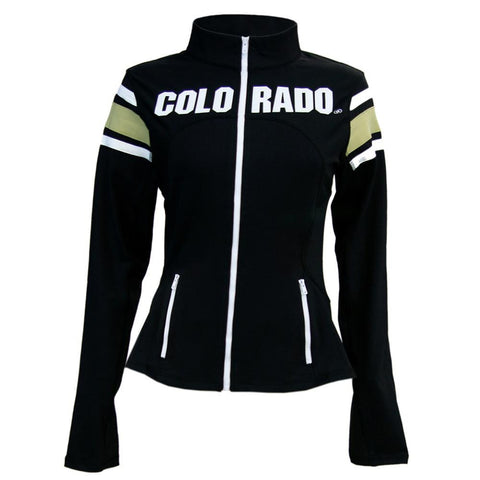 Colorado Golden Buffaloes Ncaa Womens Yoga Jacket (black) (medium)