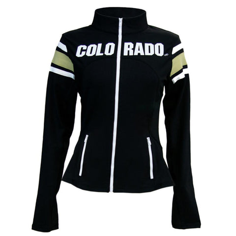 Colorado Golden Buffaloes Ncaa Womens Yoga Jacket (black) (x-large)