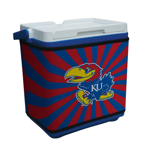 Kansas Jayhawks Ncaa Rappz 18qt Cooler Cover