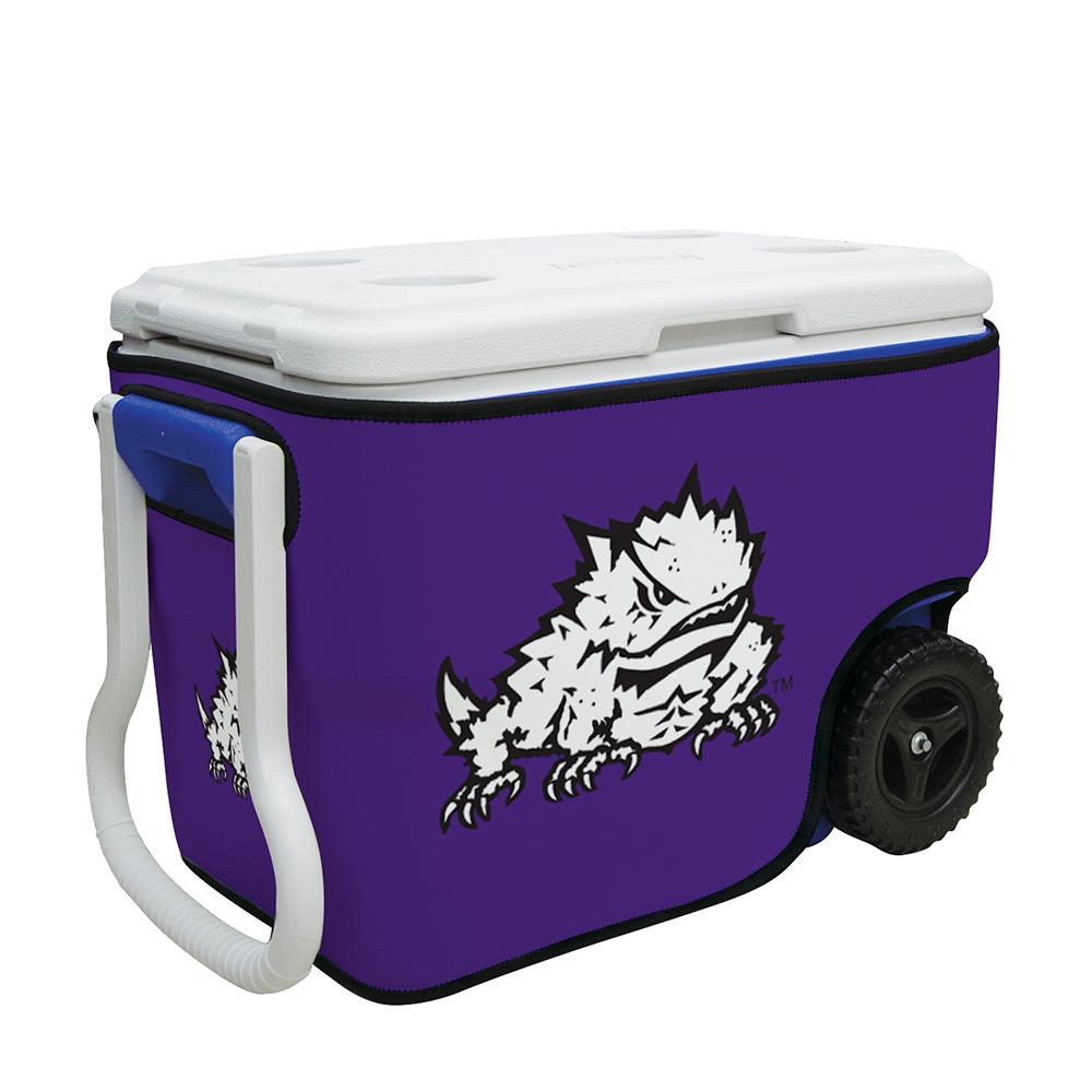 Texas Christian Horned Frogs Ncaa Rappz 40qt Cooler Cover