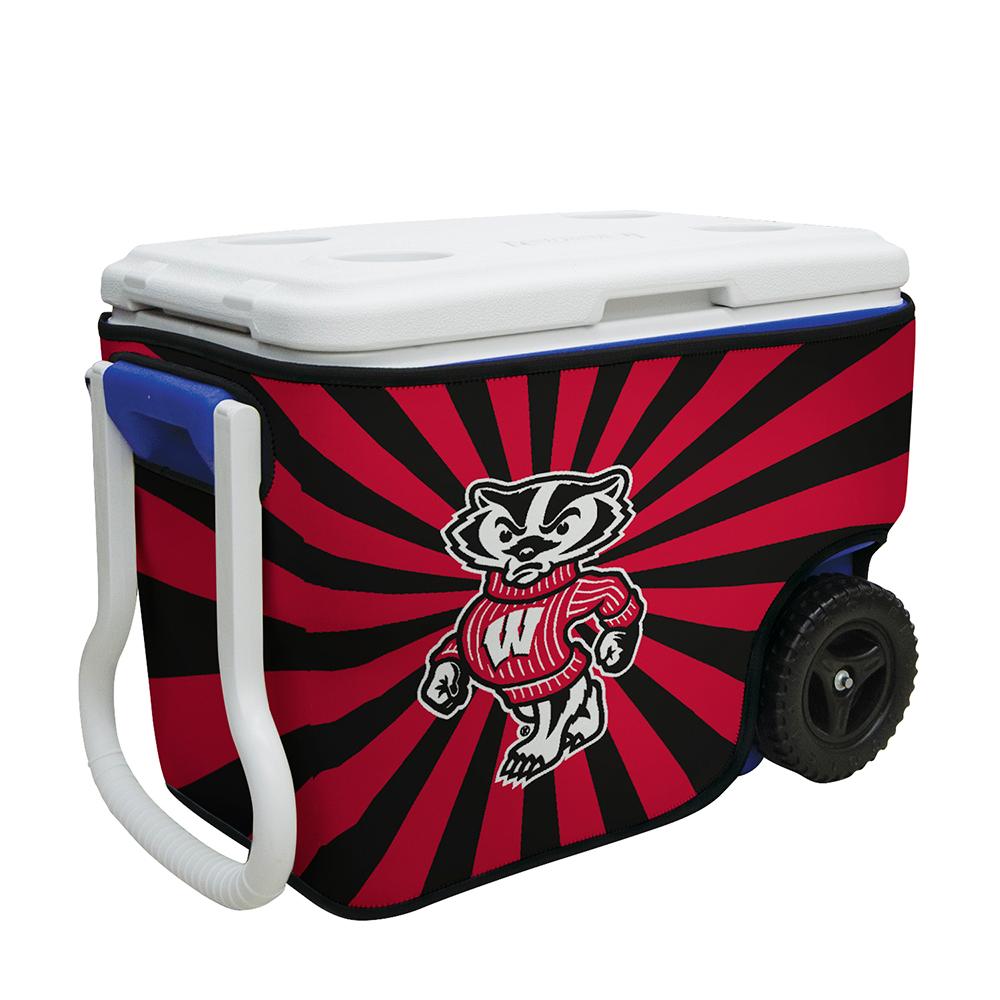 Wisconsin Badgers Ncaa Rappz 40qt Cooler Cover