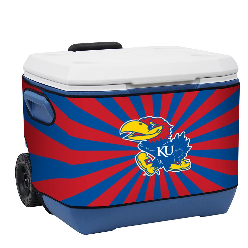 Kansas Jayhawks Ncaa Rappz 50qt Cooler Cover