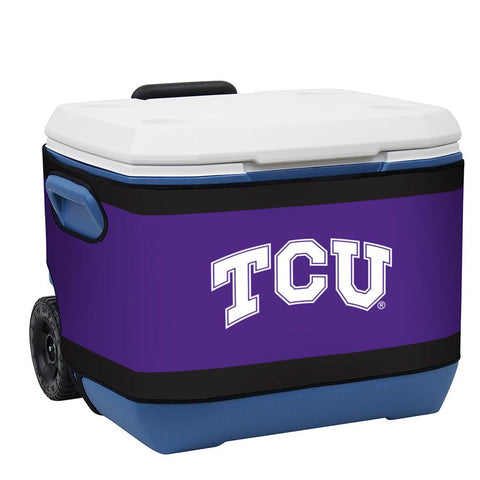 Texas Christian Horned Frogs Ncaa Rappz 50qt Cooler Cover