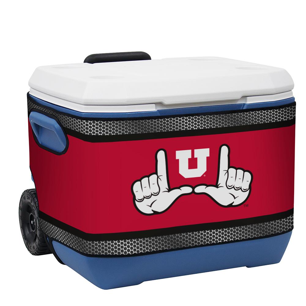 Utah Utes Ncaa Rappz 50qt Cooler Cover