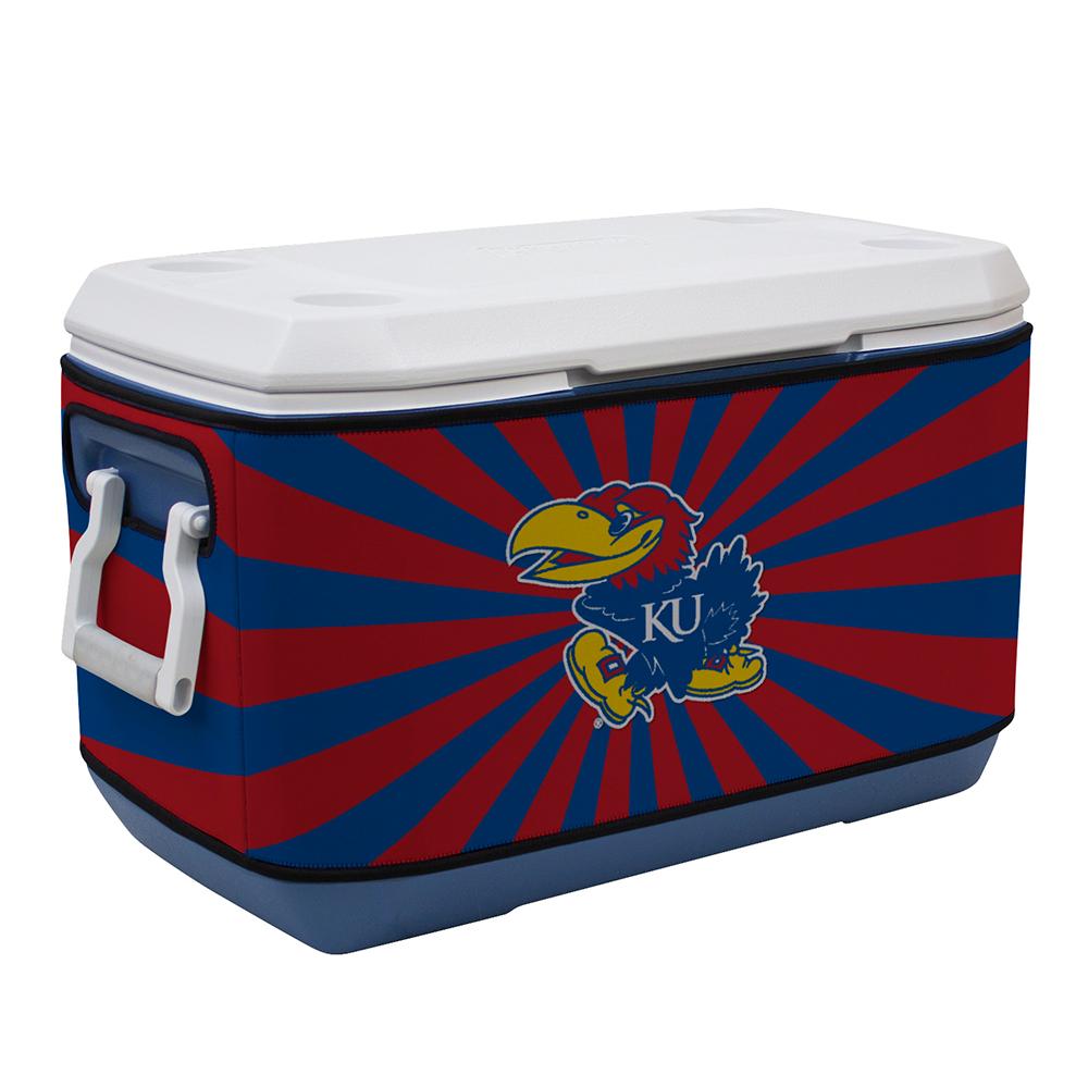 Kansas Jayhawks Ncaa Rappz 70qt Cooler Cover