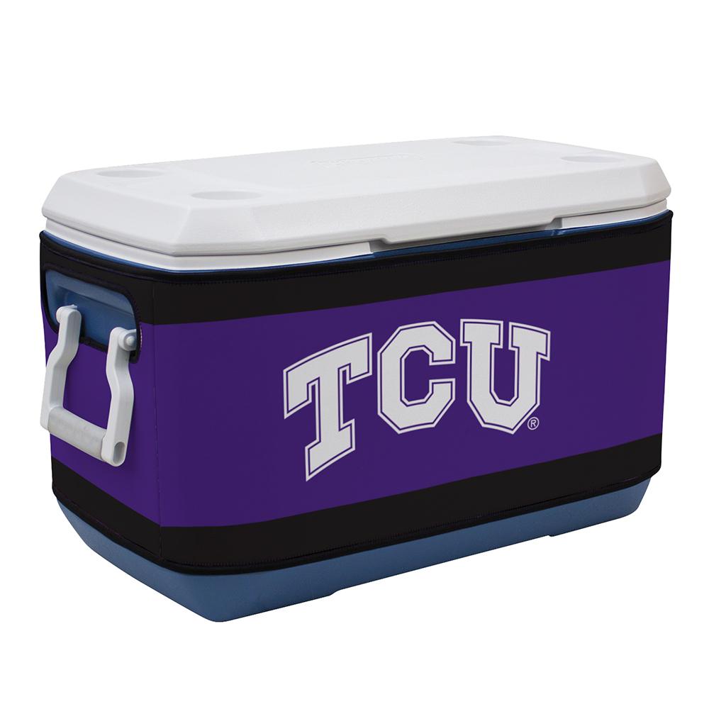 Texas Christian Horned Frogs Ncaa Rappz 70qt Cooler Cover