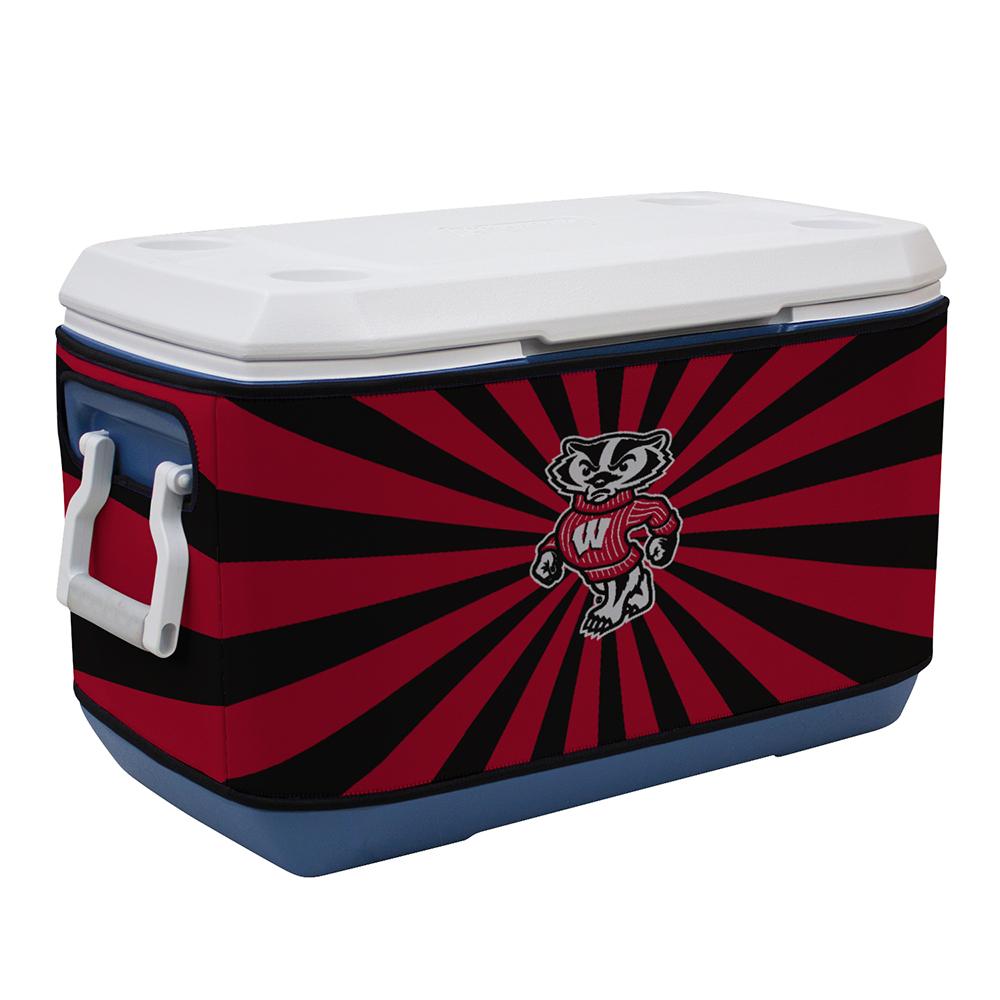 Wisconsin Badgers Ncaa Rappz 70qt Cooler Cover