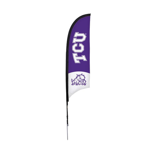 Texas Christian Horned Frogs Ncaa 7 Foot Razor Sail Sign