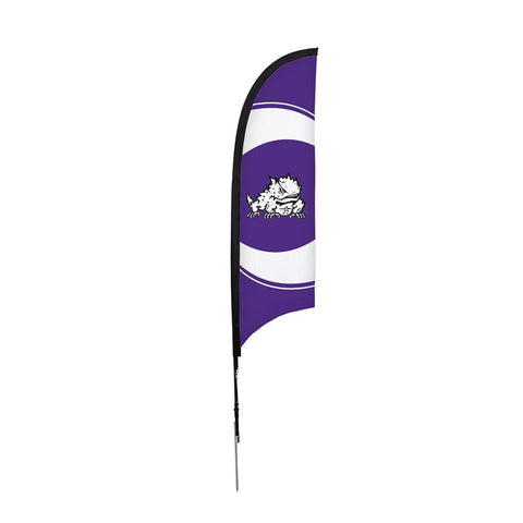 Texas Christian Horned Frogs Ncaa 7 Foot Razor Sail Sign