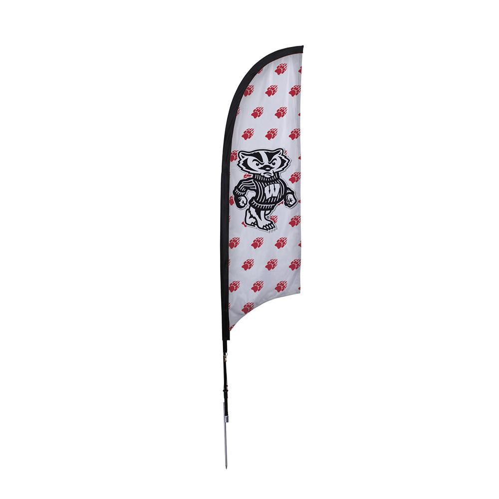 Wisconsin Badgers Ncaa 7 Foot Razor Sail Sign