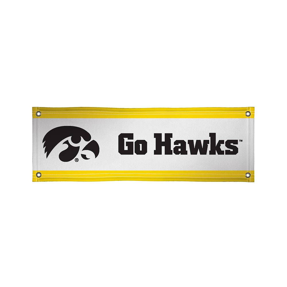 Iowa Hawkeyes Ncaa Vinyl Banner (2ft X 6ft)