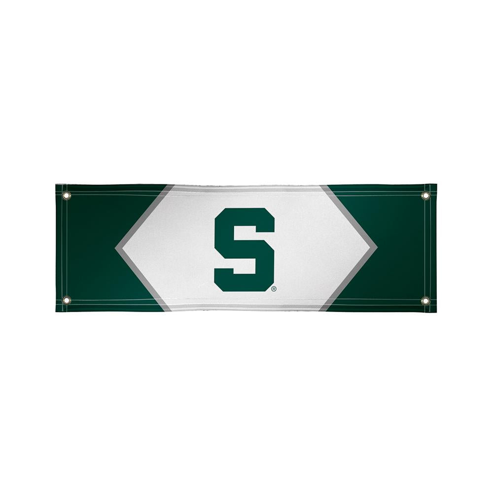 Michigan State Spartans Ncaa Vinyl Banner (2ft X 6ft)