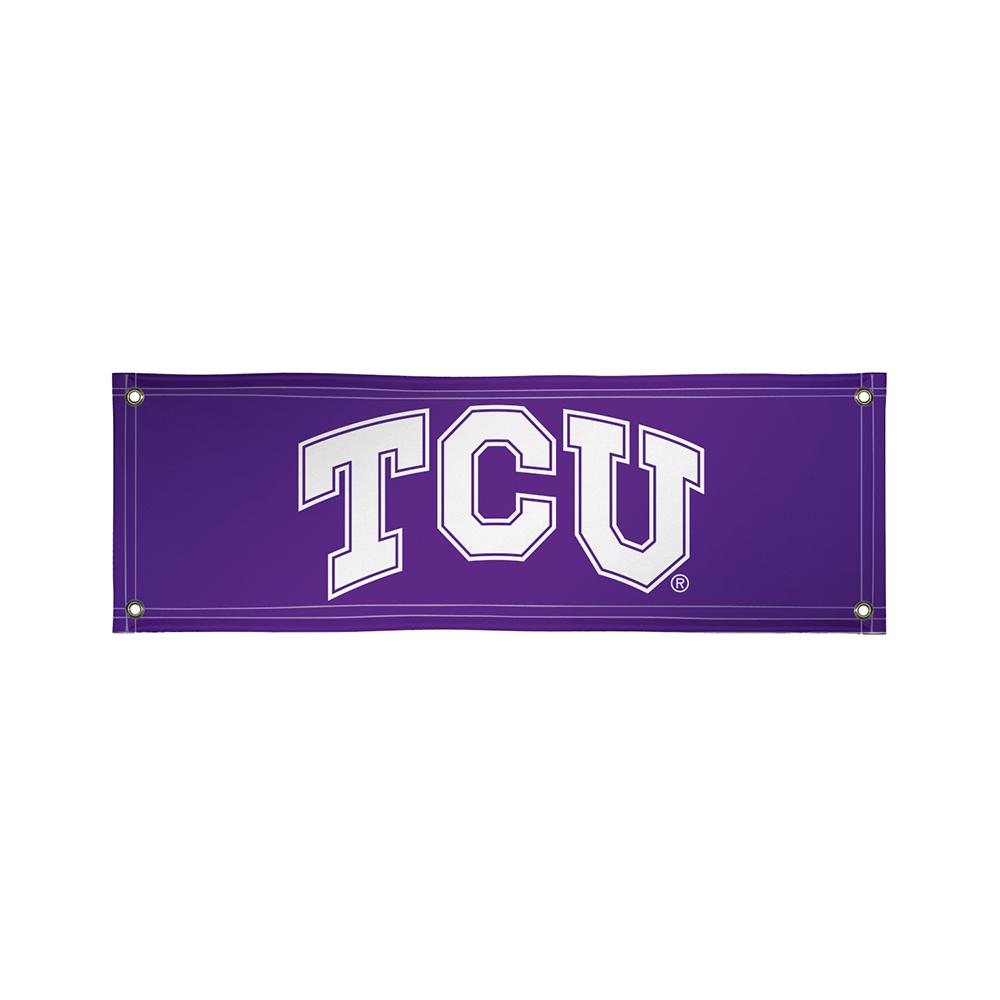 Texas Christian Horned Frogs Ncaa Vinyl Banner (2ft X 6ft)