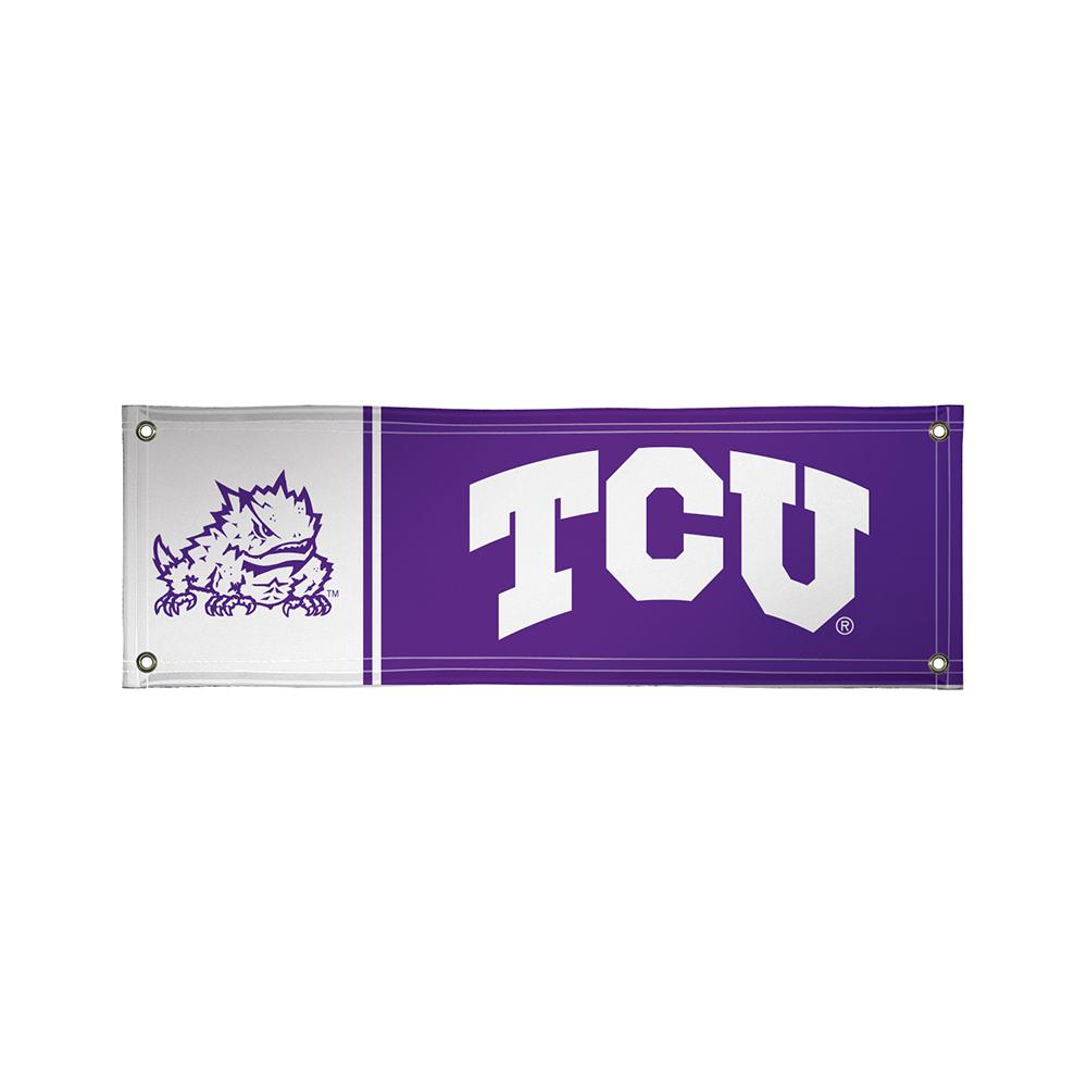 Texas Christian Horned Frogs Ncaa Vinyl Banner (2ft X 6ft)