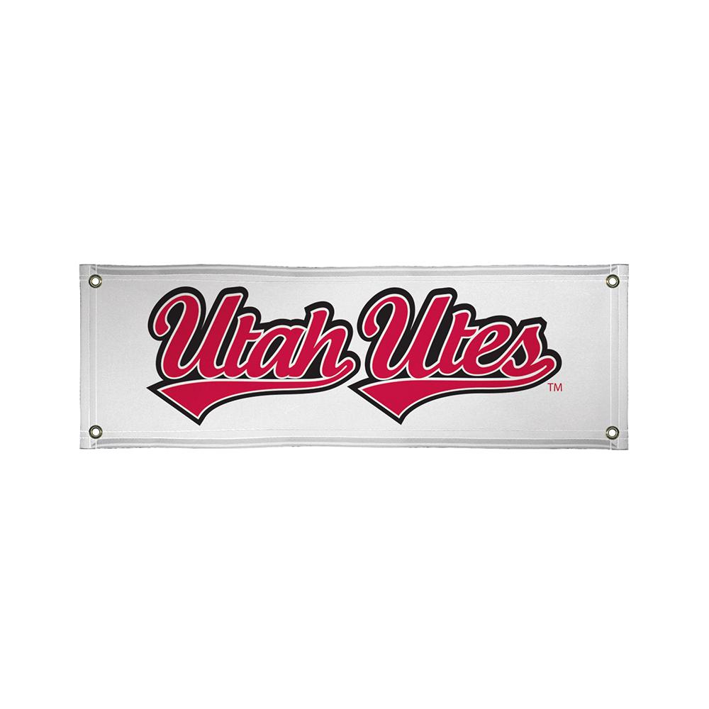 Utah Utes Ncaa Vinyl Banner (2ft X 6ft)