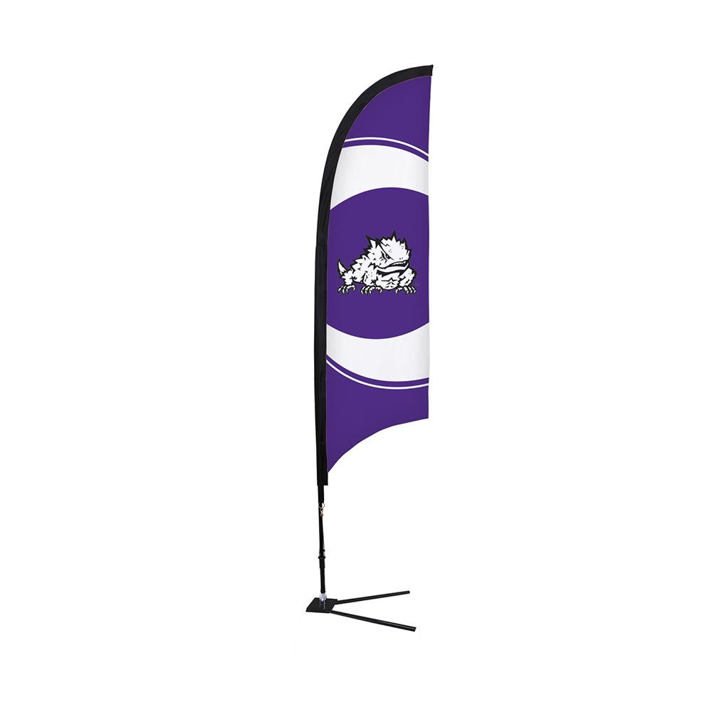 Texas Christian Horned Frogs Ncaa 7 Foot Razor Sail Sign