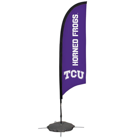 Texas Christian Horned Frogs Ncaa 7 Foot Razor Sail Sign