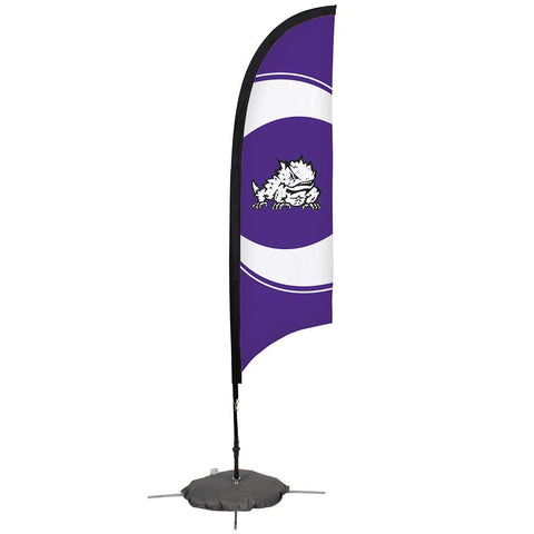 Texas Christian Horned Frogs Ncaa 7 Foot Razor Sail Sign