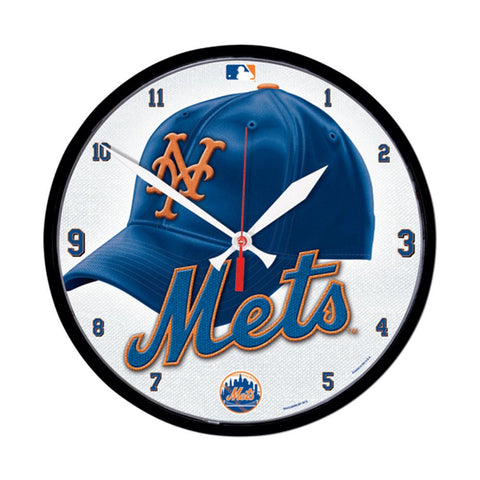 New York Mets MLB Round Wall Clock