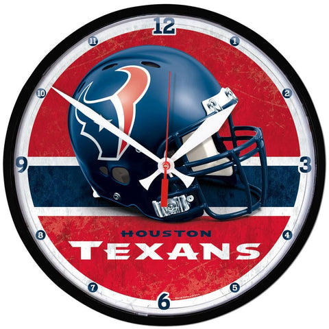 Houston Texans NFL Round Wall Clock