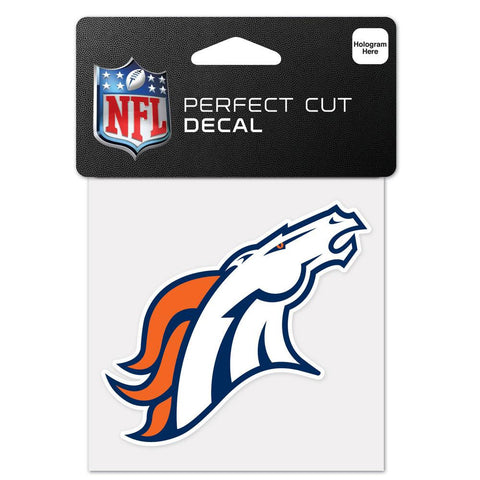 Denver Broncos NFL Perfect Cut Color Decal 4 x 4