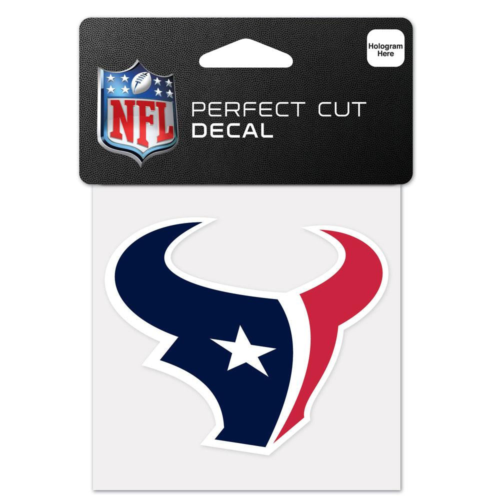 Houston Texans NFL Perfect Cut Color Decal 4 x 4